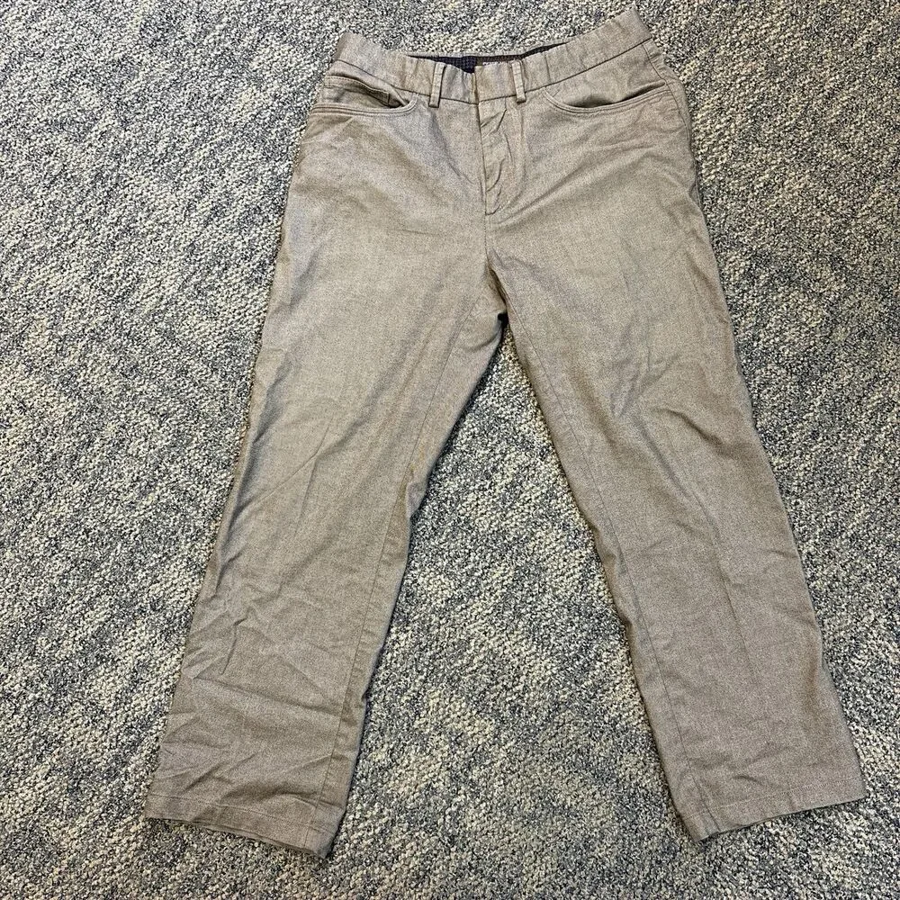 Peter Millar Hybrid Chino 5 Pocket Pants Gray Dress Golf Performance 30x25